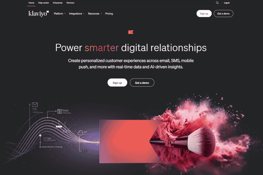 Klaviyo ecommerce email and SMS platform