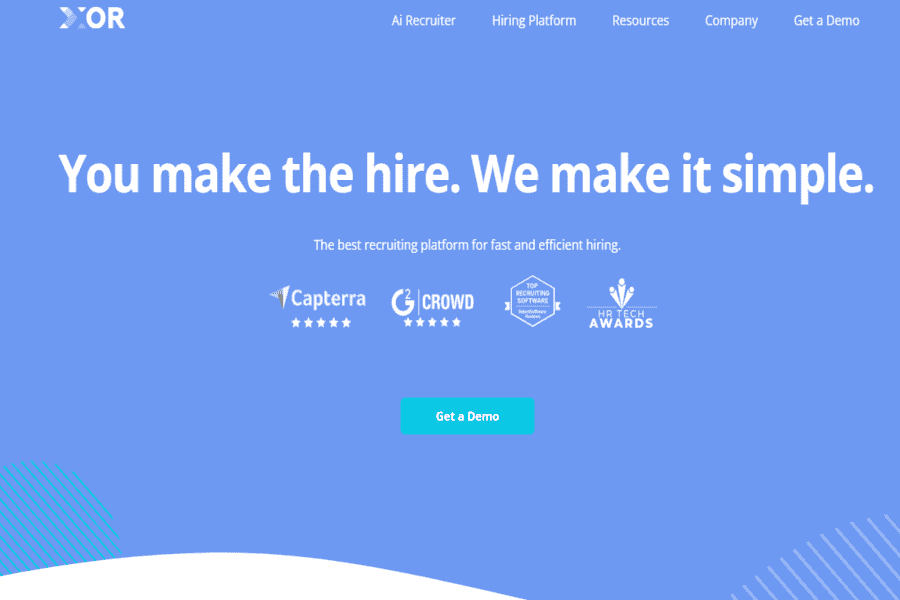 XOR recruiting chatbot and automation