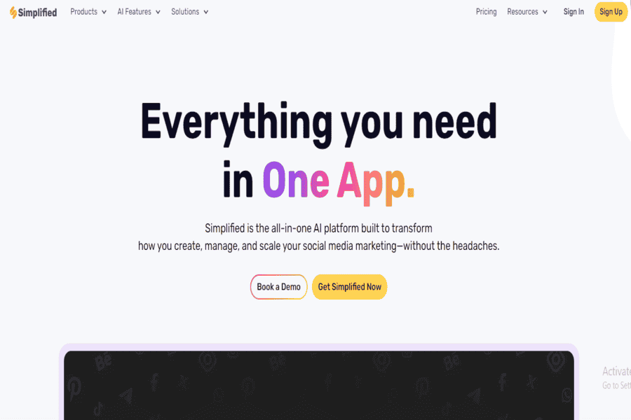 Simplified all-in-one content platform