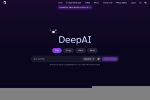 DeepAI screenshot 1