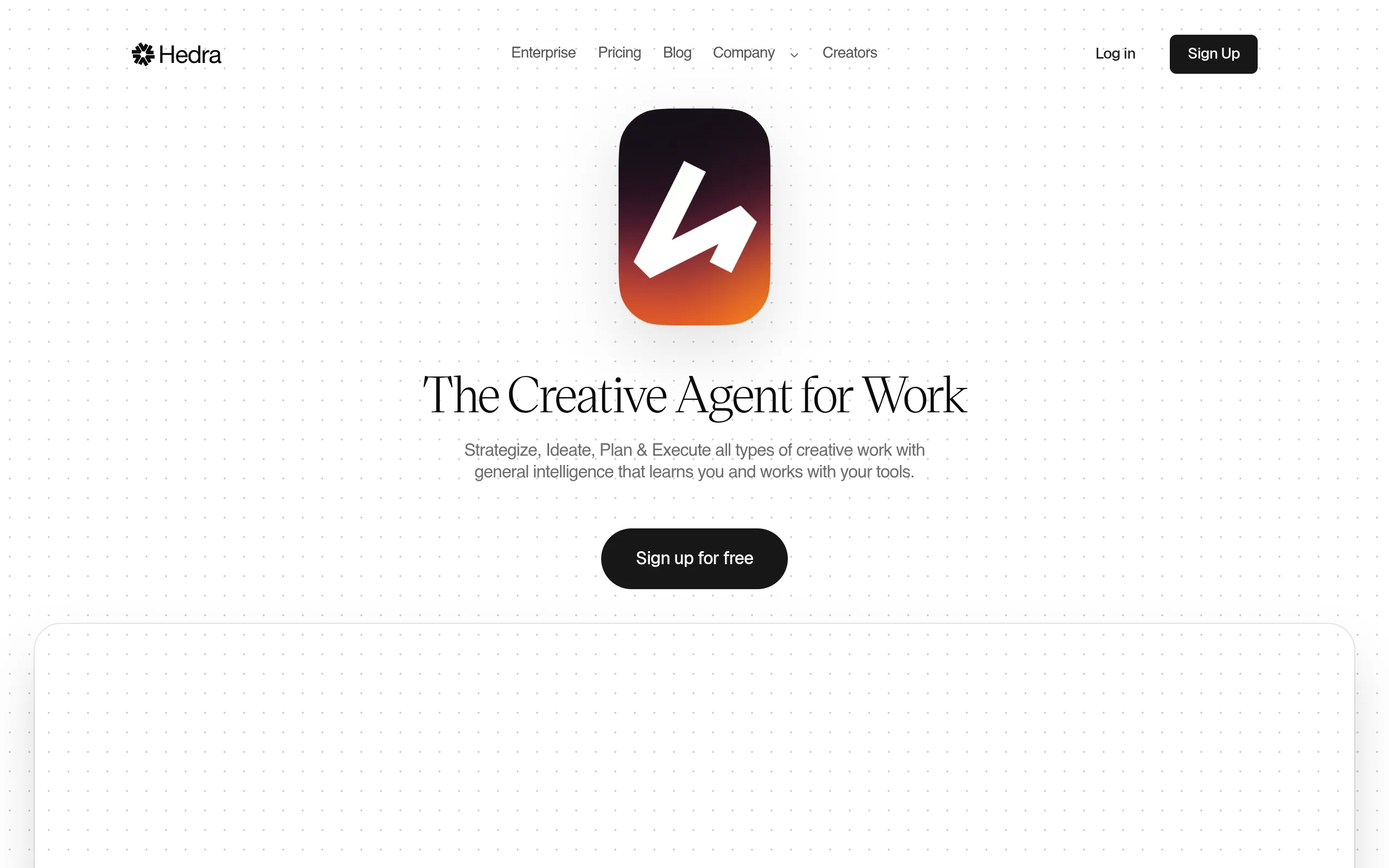 hedra-ai-video-generator-homepage-with-multi-model-workflow