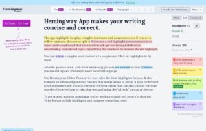 Hemingway Editor screenshot 1