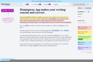 Hemingway Editor screenshot 1