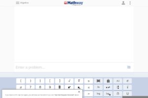 Mathway screenshot 1