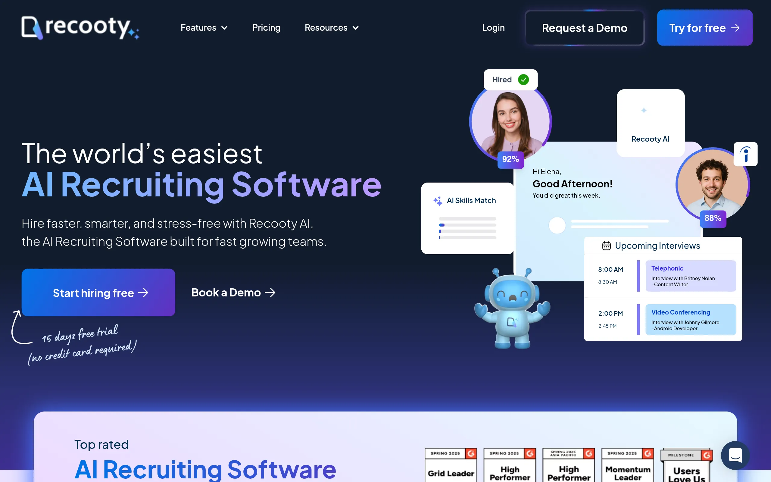 recooty multilingual ai applicant tracking system