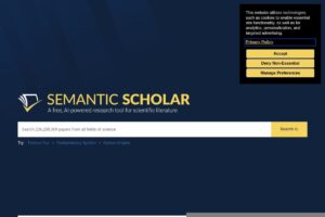 Semantic Scholar screenshot 1