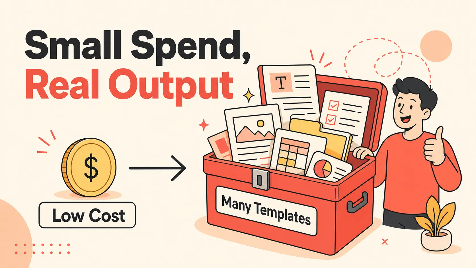 small-coin-connected-to-full-toolbox-of-writing-templates