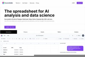 Sourcetable screenshot 1