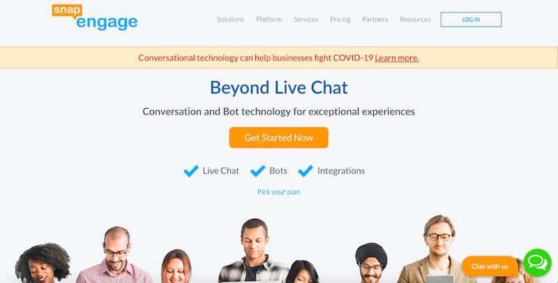 SnapEngage chatbot