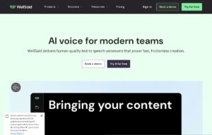 WellSaid Labs screenshot 1