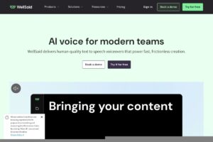 WellSaid Labs screenshot 1