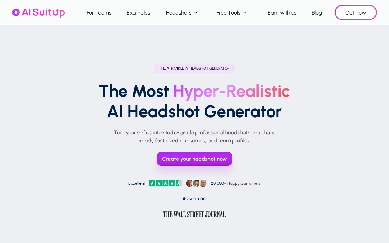 AI SuitUp home page