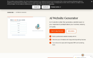 HubSpot AI Website Generator screenshot 1