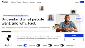Listen Labs screenshot 1