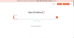 OpenEvidence screenshot 1