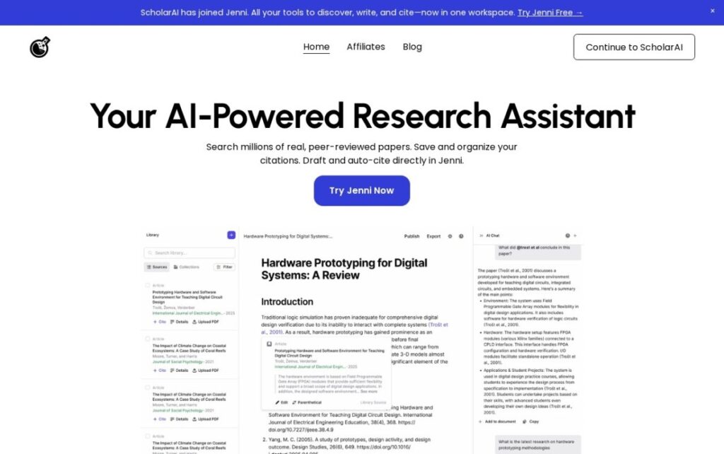 ScholarAI screenshot 1