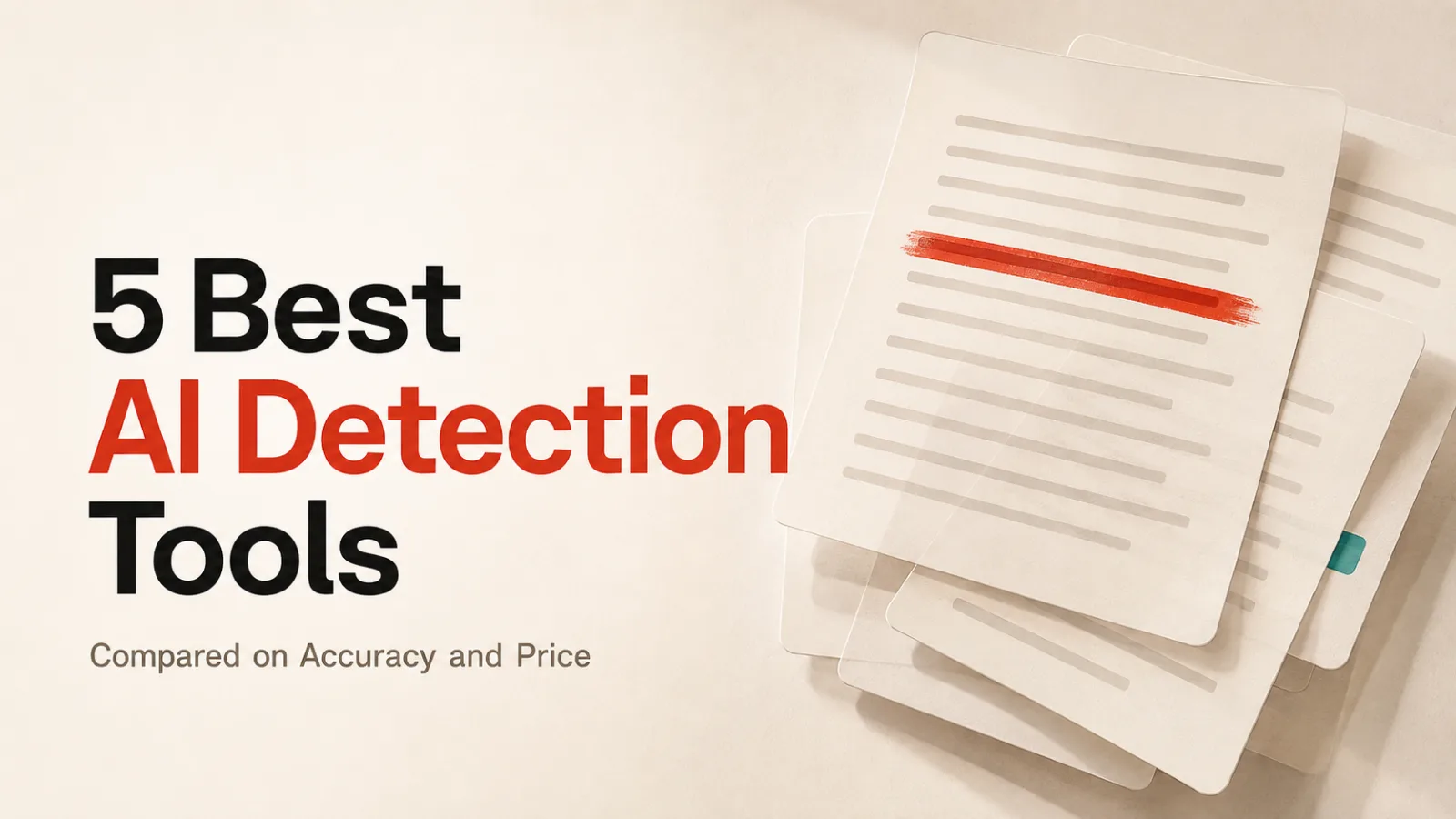 5 Best AI Detection Tools in 2026, Compared on Accuracy, featured illustration