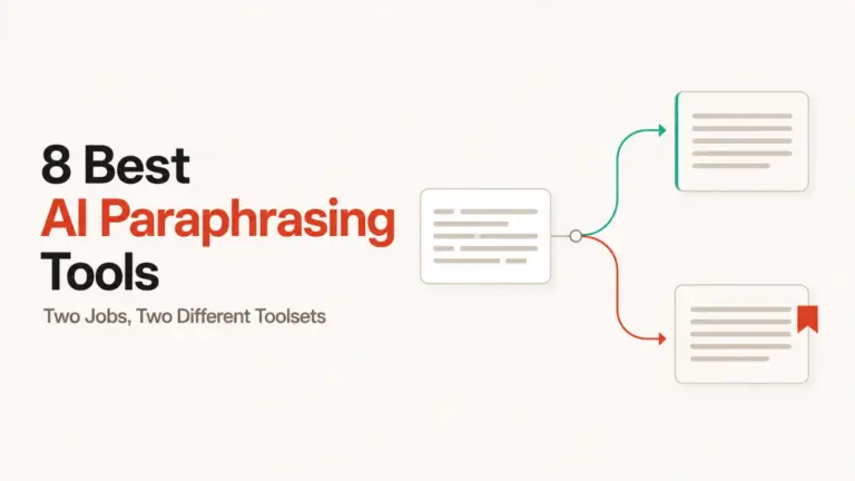 8 Best AI Paraphrasing Tools in 2026 for Rewriting Text