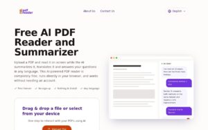 AI PDF Reader & Summarizer screenshot 1