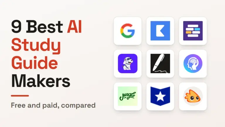 9 Best AI Study Guide Makers in 2026 (Compared)