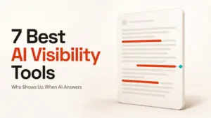 7 Best AI Visibility Tools in 2026 for Brand Monitoring, featured illustration
