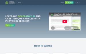 Article Factory screenshot 1
