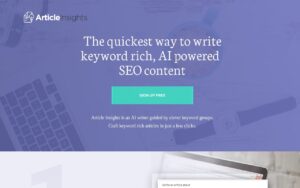 Article Insights screenshot 1