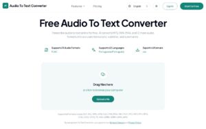 Audio To Text Converter screenshot 1
