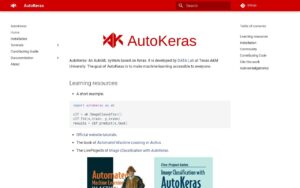 AutoKeras screenshot 1