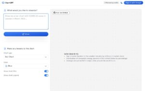 ChartGPT screenshot 1