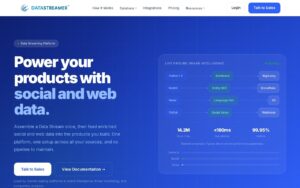 Datastreamer screenshot 1
