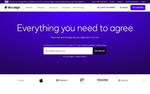 Docusign screenshot 1