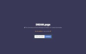 DREAM.page screenshot 1