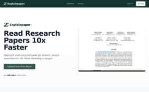 Explainpaper screenshot 1