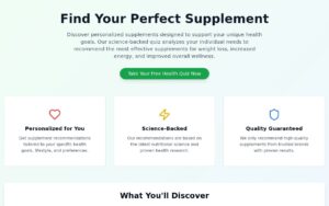 Health Supplement Personalizer screenshot 1
