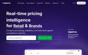 Import.io screenshot 1
