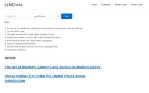 LLMChess screenshot 1