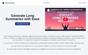 Long Summary screenshot 1