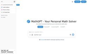 MathGPT screenshot 1