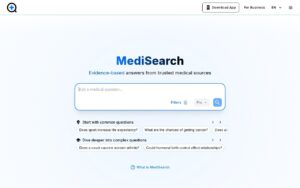 MediSearch screenshot 1