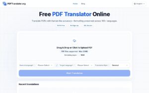 PDFTranslator.org screenshot 1