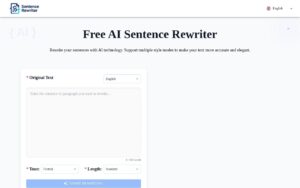 Sentence Rewriter screenshot 1