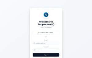 SupplementIQ screenshot 1