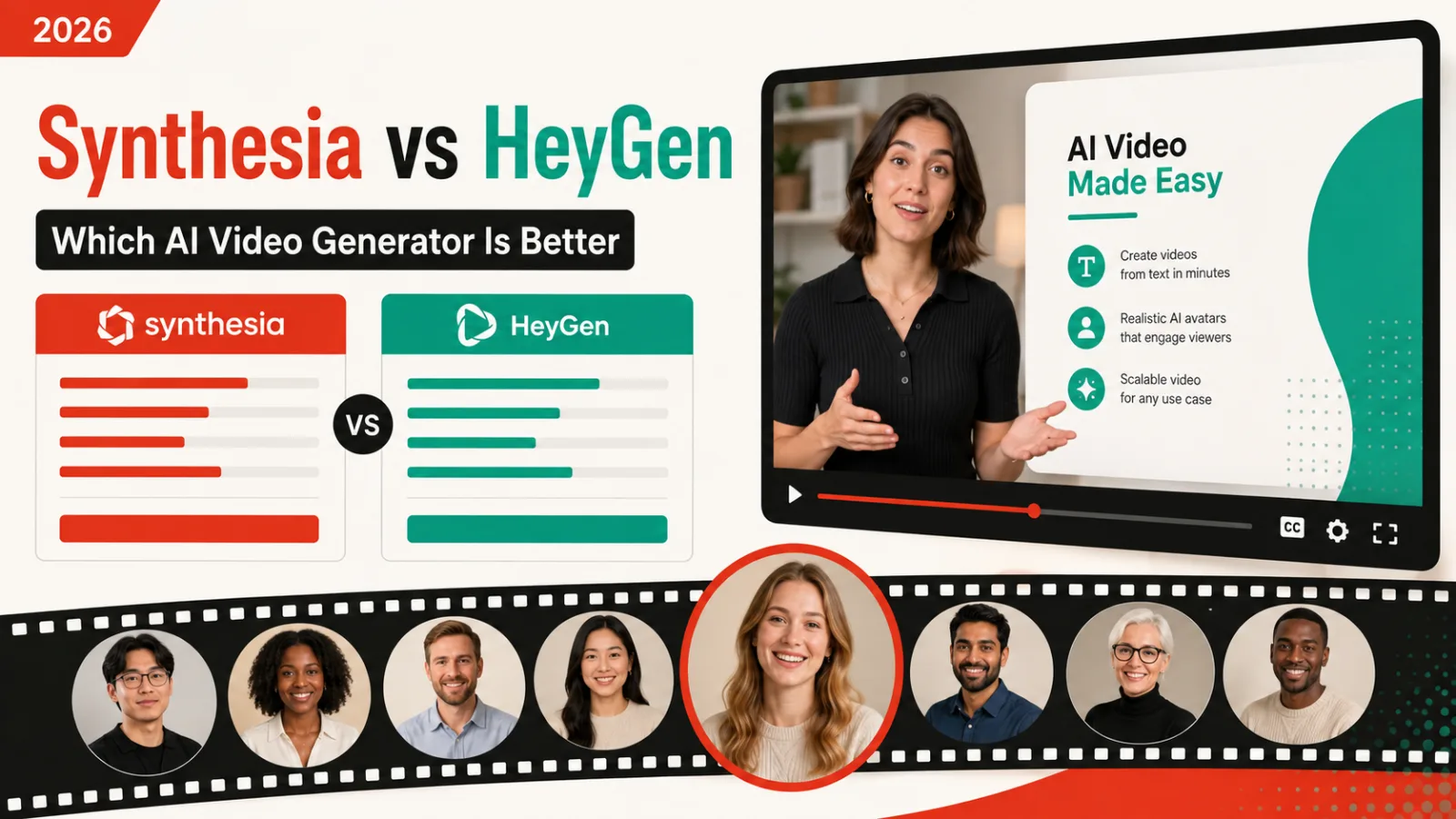 Synthesia vs HeyGen compared
