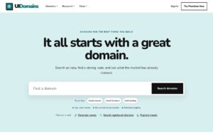 UI Domains screenshot 1