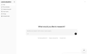User Evaluation screenshot 1