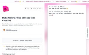 Write My PRD screenshot 1
