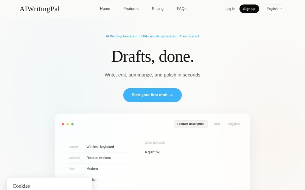 AIWritingPal screenshot 1