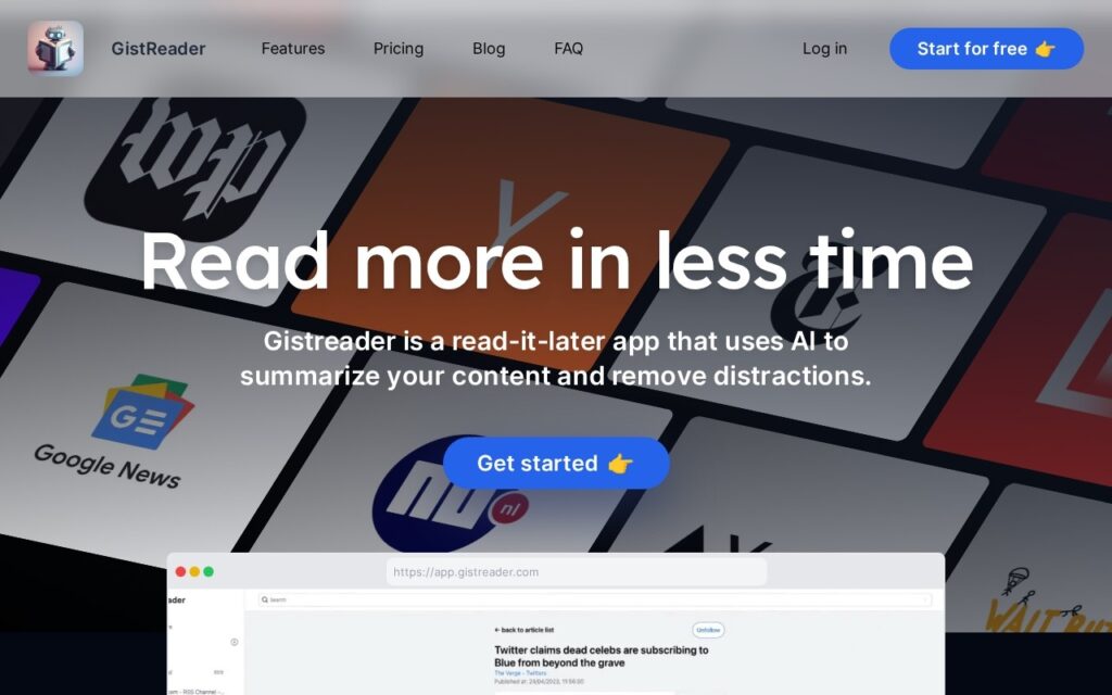 GistReader screenshot 1