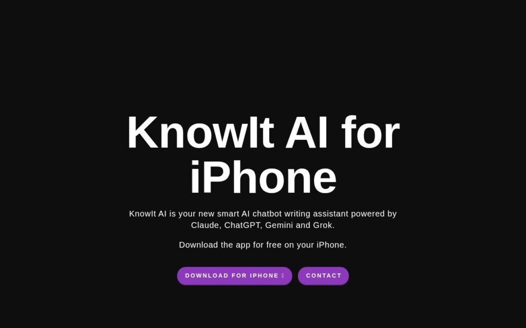 KnowItAll AI Chat screenshot 1